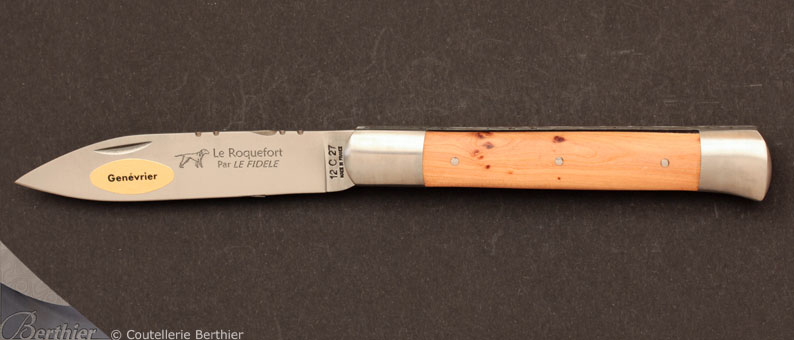 Couteau de poche Roquefort Genévrier par Le Fidèle