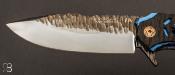 Couteau " Acheronte " titane et fibre de carbone par Messori Knives