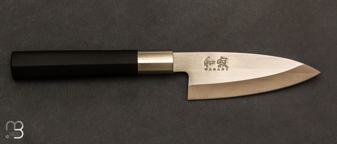 Couteau Japonais KAI Wasabi Black - Deba 10 cm - 6710D
