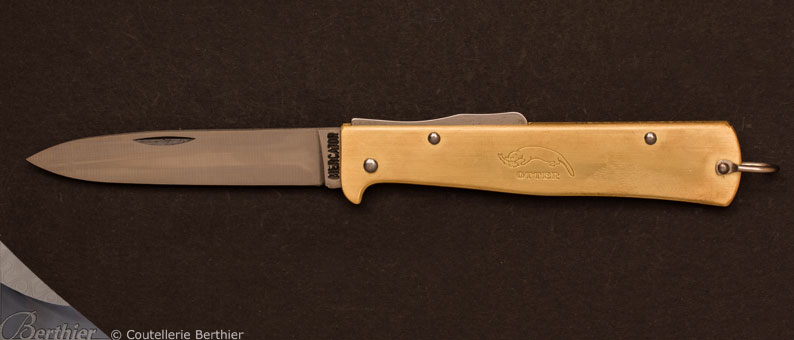 Brass folding knife by Mercator carbon ref10-726 by Otter