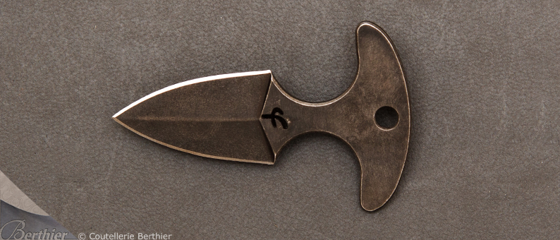 Couteau de cou Push Dagger Black