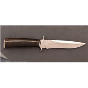 Grenadilla utility fixed-blade knife by Jim Siska n°1