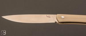 Couteau " UPK " pliant par Laurent Gaillard - G10 et lame en 14C28