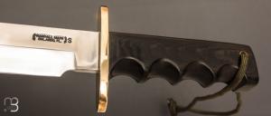 Couteau " Attack N°14 - 7 1/2" par Randall - Micarta noir Finger Grips