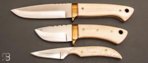     Coffret "Hunters 3 set" par Stephen Mackrill - Os de girafe et lame en N690