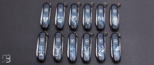 Collection complète 12 couteaux Suisse Victorinox Zodiac Classic SD