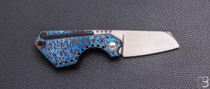 Couteau coupe-cigare  " Monster " par Thierry Savidan - Timascus et RWL34