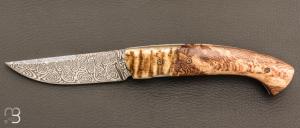  Couteau 1515 collection " Chambord " par Manu Laplace - Platane et lame damas