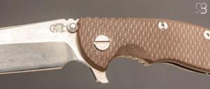    Couteau custom 3.5'' XM-18 Spanto Tri-Way par Rick Hinderer - S35VN et G10