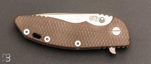    Couteau custom 3.5'' XM-18 Spanto Tri-Way par Rick Hinderer - S35VN et G10