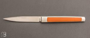   Couteau " APEX " custom de Lionel Lalague - Micarta et RWL34