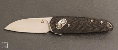  Couteau " AROS " custom de Jens Anso -Fibre de carbone et RWL34