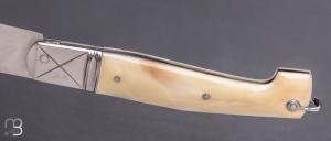   Couteau " Alpin Italien " artisanal de Guillaume Antoniucci - Ivoire de phacochère