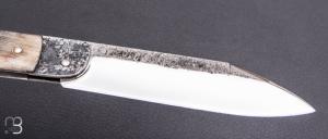   Couteau  " Rouennais " de Martin Mougeot Bohers - Corne de buffle et C130