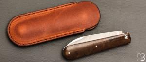  Couteau " Barlow " custom de Jean Baptiste Leveque - Rag micarta et RWL34