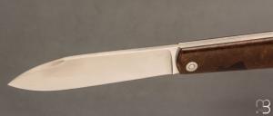  Couteau " Barlow " custom de Jean Baptiste Leveque - Rag micarta et RWL34