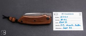    Couteau " Biggy " custom par Charron Baptiste BC Coutellerie - Micarta