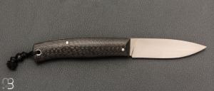    Couteau " Blackcat " custom par David Breniere - Fibre de carbone et 90McV8