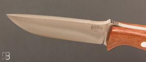   Couteau " Bravo I "droit par Bark River - Micarta Canvas et lame en A2