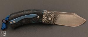 Couteau " Bull " custom Elmax et Fatcarbon par David Breniere