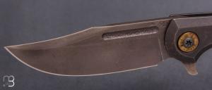   Couteau " Bullet  " pliant de Gudy van Poppel - Titane et Böhler N690