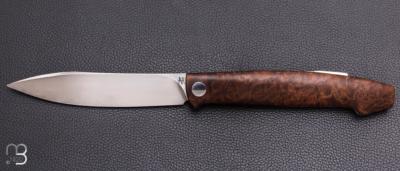   Couteau " Burpee XL" lock back custom par Frédéric Collin - Chalef et lame en RWL34