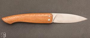 Couteau  "  Capucin " par David Margrita - Mbull Knives - Platane