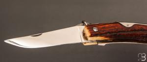    Couteau Chasseur 3 pièces avec anneau 13 cm par Jacques Mongin