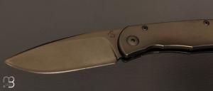 Couteau "Citizen full custom #007 " par Sacha Thiel - Titane et RWL34