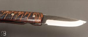   Couteau de poche Danang manche en pomme de pin stabilisé par Citadel Dep Dep