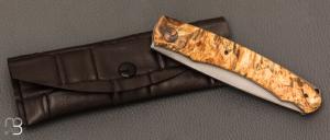    Couteau  "  Darno  " custom de Philippe Ricard - Erable négundo et N690