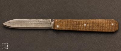 Couteau de collection modèle "Delpra" par Louis Blanchet Kapnist - Erable ondé et VG10