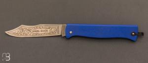  Couteau  " Douk-Douk " de poche Color bleu GM par Cognet - Nouvelle Version