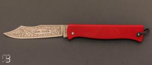 Couteau de poche Douk-Douk Color rouge GM par Cognet - Nouvelle Version