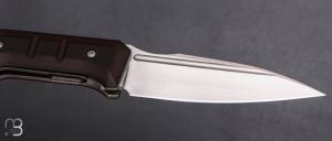  Couteau " Dressytak " custom de GTKnives - Thomas Gony - RWL34 et Antique Dark Layered Bakelite