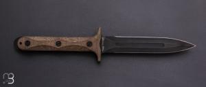   Couteau "EK Dagger 01 parkerized" par Rick Hinderer - OD Green Micarta