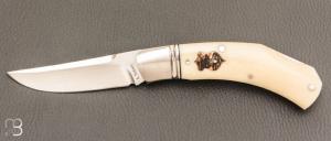   Couteau " Fox #0 Lock Back" par Aleksandr Vetrov - Micarta / M390
