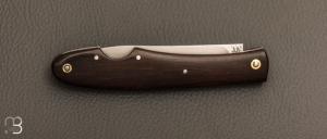  Couteau  " Genèse  " custom par Frédéric Collin - Noyer et lame en C130