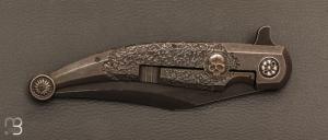    Couteau " Gitano Custom "pliant de Gudy van Poppel - Titane et Böhler N690