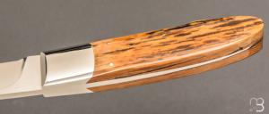 Couteau " Hunter " fixe par Schuyler Lovestrand - Ivoire de mammouth