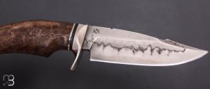    Couteau " Hurak " fixe de Samuel Lurquin - Noyer de Russie et W2