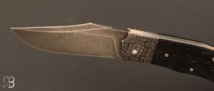  Couteau  "  Inglorious " custom par David Breniere - Fibre de carbone et elmax