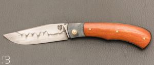 Couteau " Jack " pliant par Tanguy Coillot - Micarta vintage et lame en C130