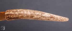 Couteau " Jaspe de Fontmaure et bois de cerf " par Kévin Chartier