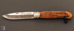   Couteau de poche Jos Da Cruz " Dcal collection " en bois d'olivier - Modle "LPHANT"