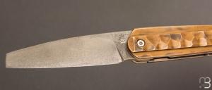    Couteau " Kashmir " custom de Michel Grini - Laiton et lame en D2