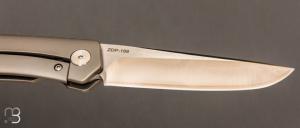   Couteau de poche Katsu - ZK01 - Titane sablé et ZDP-189
