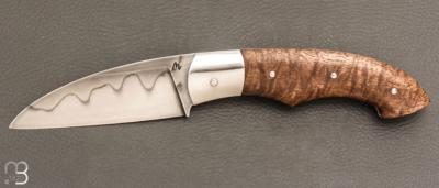 Couteau " Kurt " custom  par Mathieu Gerster - Manguier ondé et 26C3