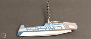    Couteau " Laguiole Météor " custom par Jean-Pierre Suchéras - Titane et lame en RWL34