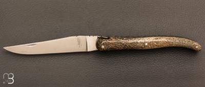   Couteau " Laguiole " custom de David Dauvillaire - Os de mammouth